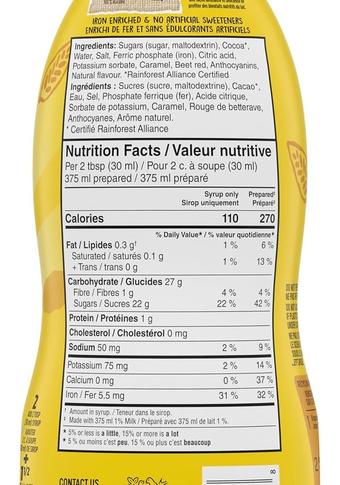 Nesquik NESTLÉ Chocolate Syrup, 700ml - Iron Enriched - Image 2